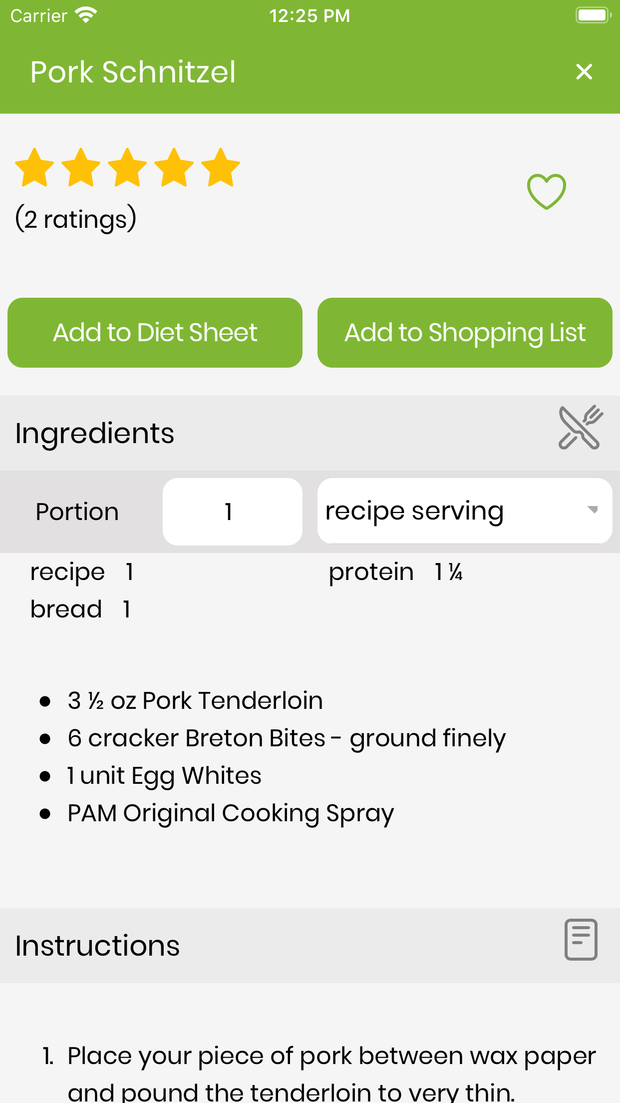 Get the Bernstein Diet App   recipes2